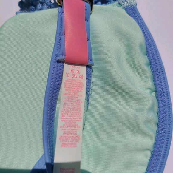 Victoria's Secret Bikini Top Strapless Dusty Blue Size S/P - Picture 4 of 4